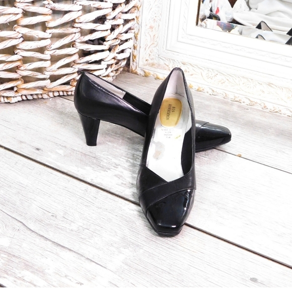 ROS HAMMERSON WMN 7M VALLERIE LTHR HEEL PUMPS - Picture 4 of 7